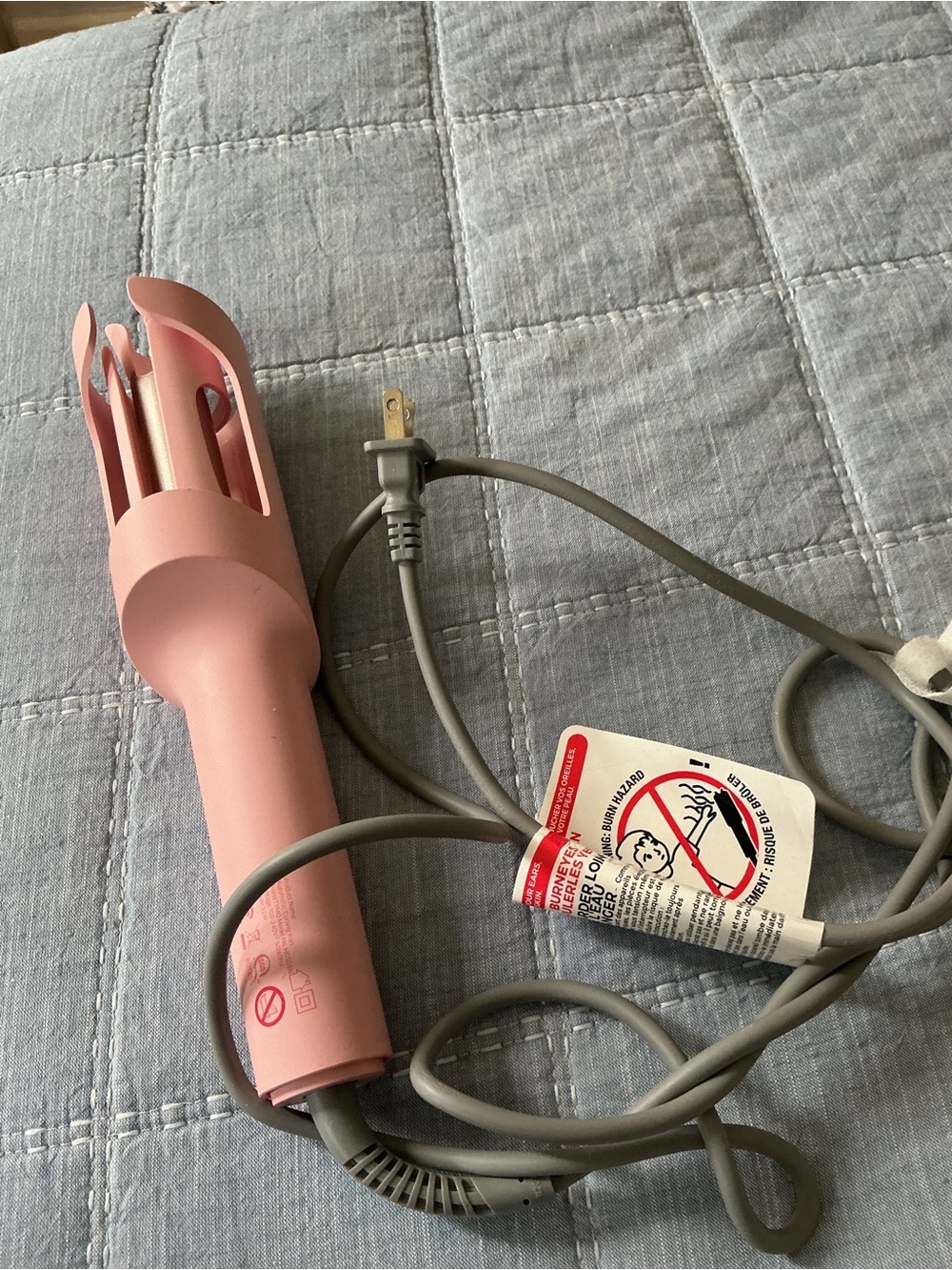 Pink Automatic Hair Curler for Effortless Styling